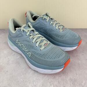Hoka Athletic Shoes in Gray and Orange